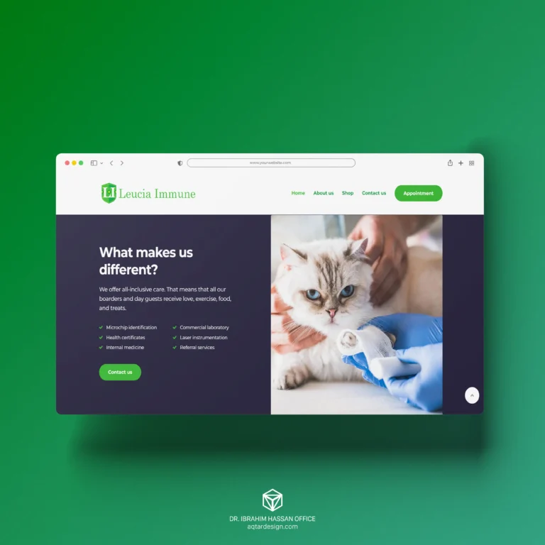 Leucia Immune Website — لوحة ٥