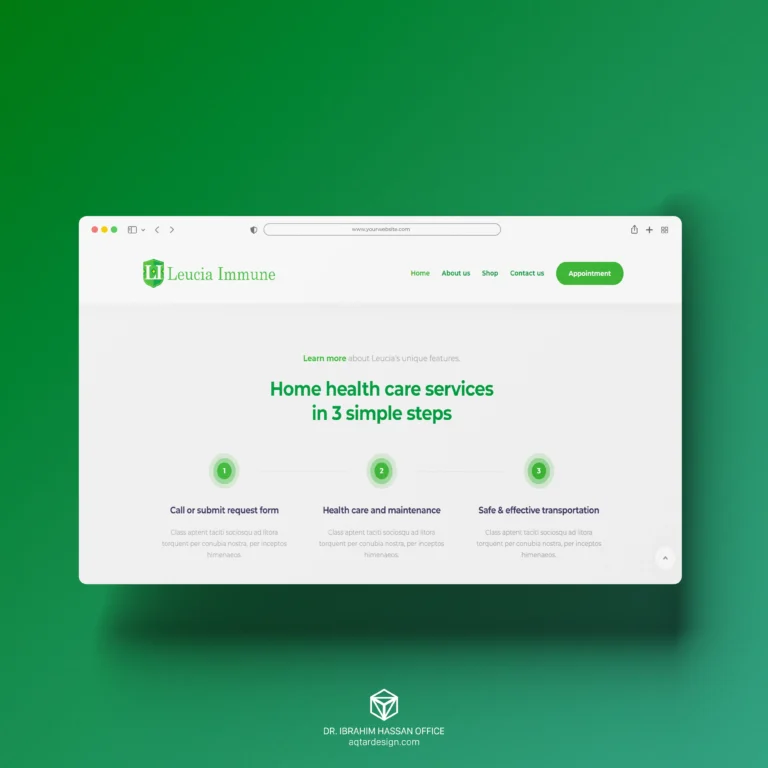 Leucia Immune Website — لوحة ٦