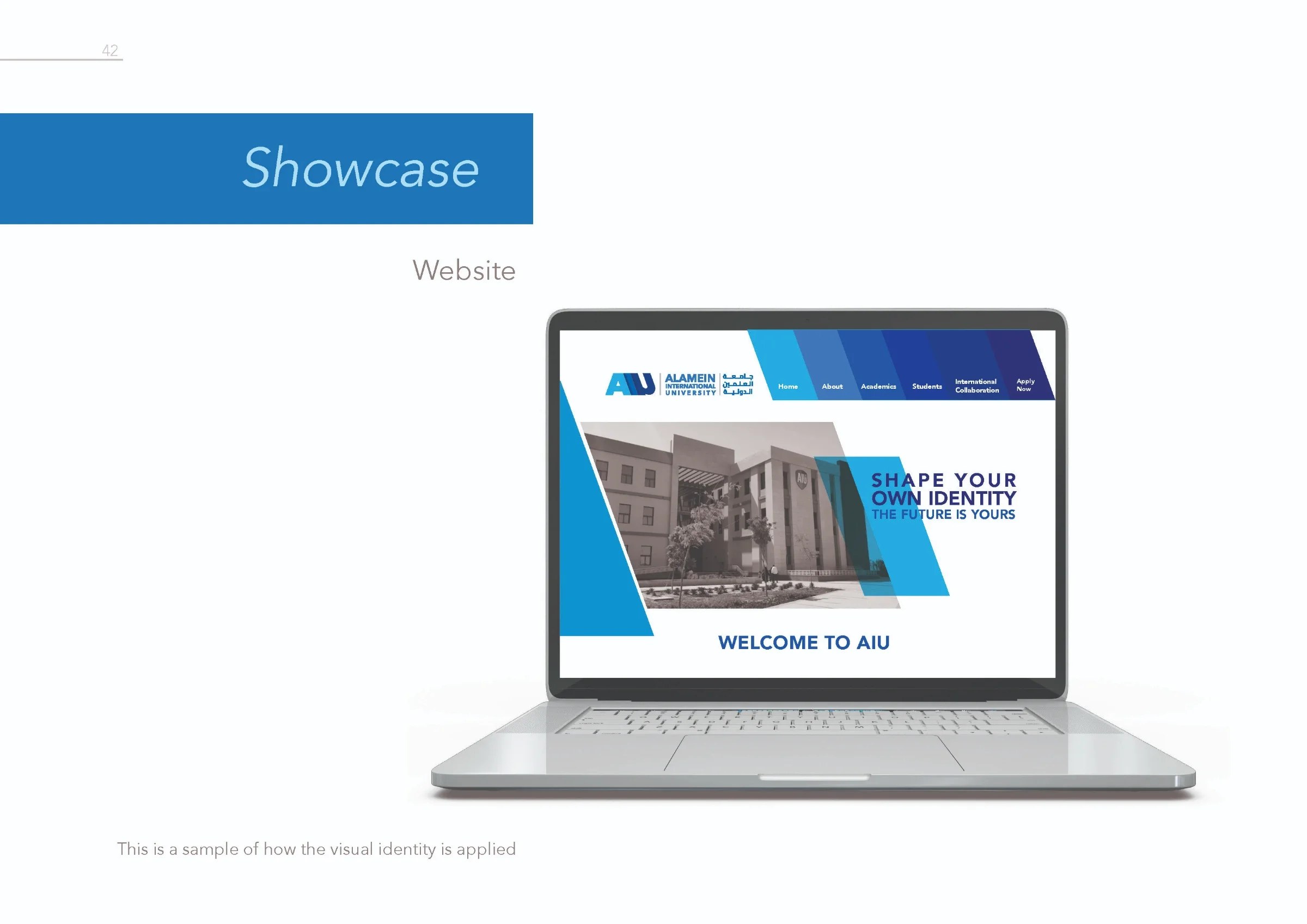 مقترح تصميم شعار وهوية جامعة العلمين الدولية — لوحة ٢٨