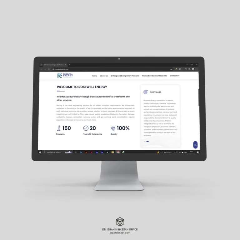 Rosewell Energy Website — لقطة ٣