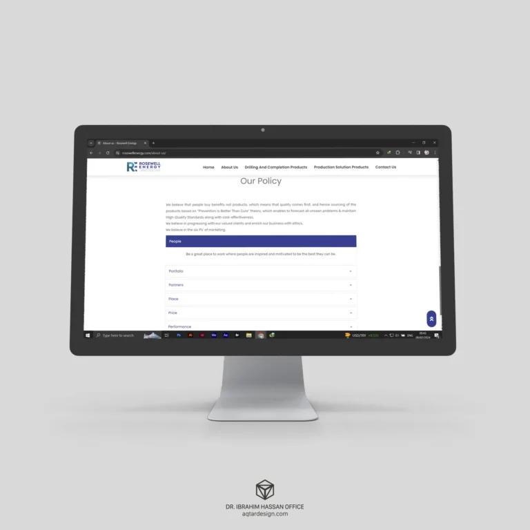 Rosewell Energy Website — لقطة ٦