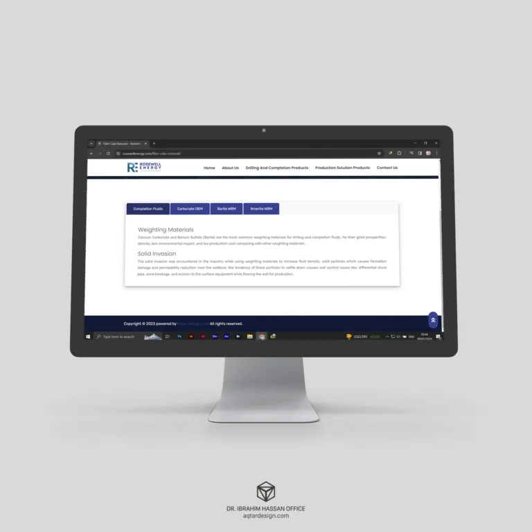 Rosewell Energy Website — لقطة ٨