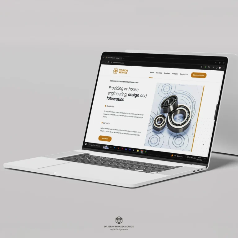 Technical Methods Website — لقطة ٤